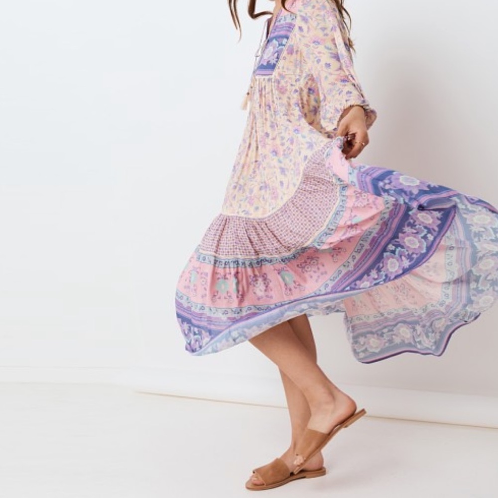 Spell Portobello Road Boho Dress in Lavender - Picture 8 of 13